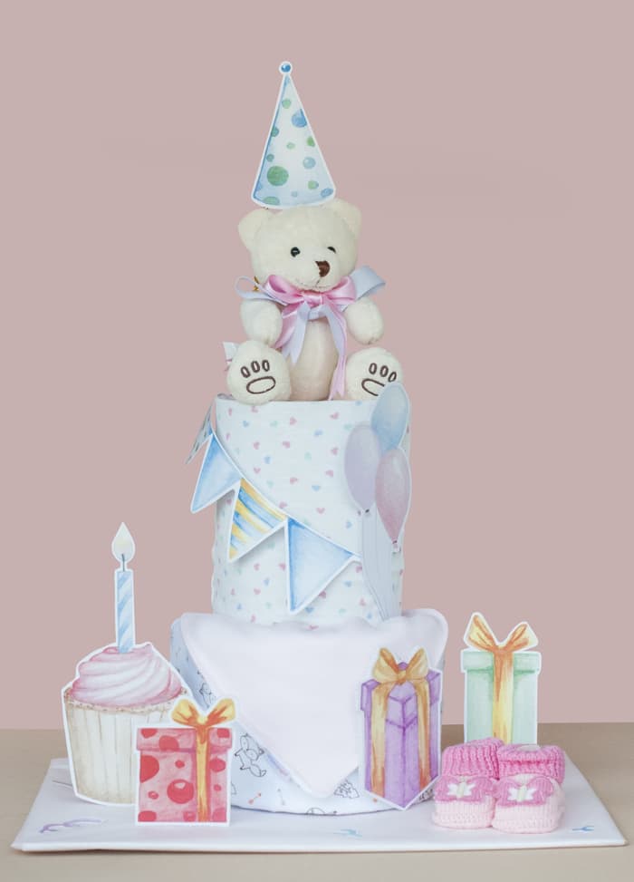 Newborn Baby Gift Diaper Cake