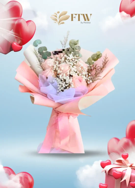 Karangan Bunga Bouquet - Valentine - Parselia - Indonesia - 010