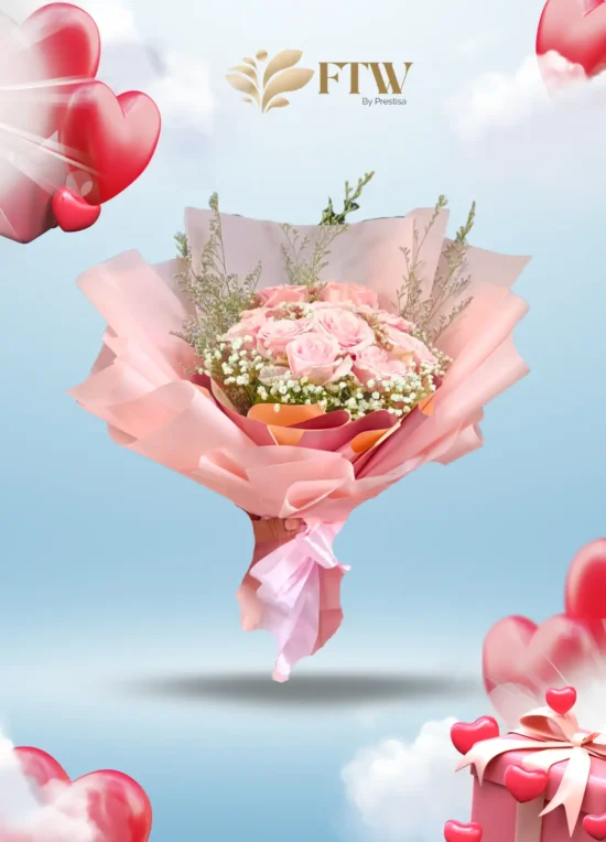 Karangan Bunga Bouquet - Valentine - Parselia - Indonesia - 013