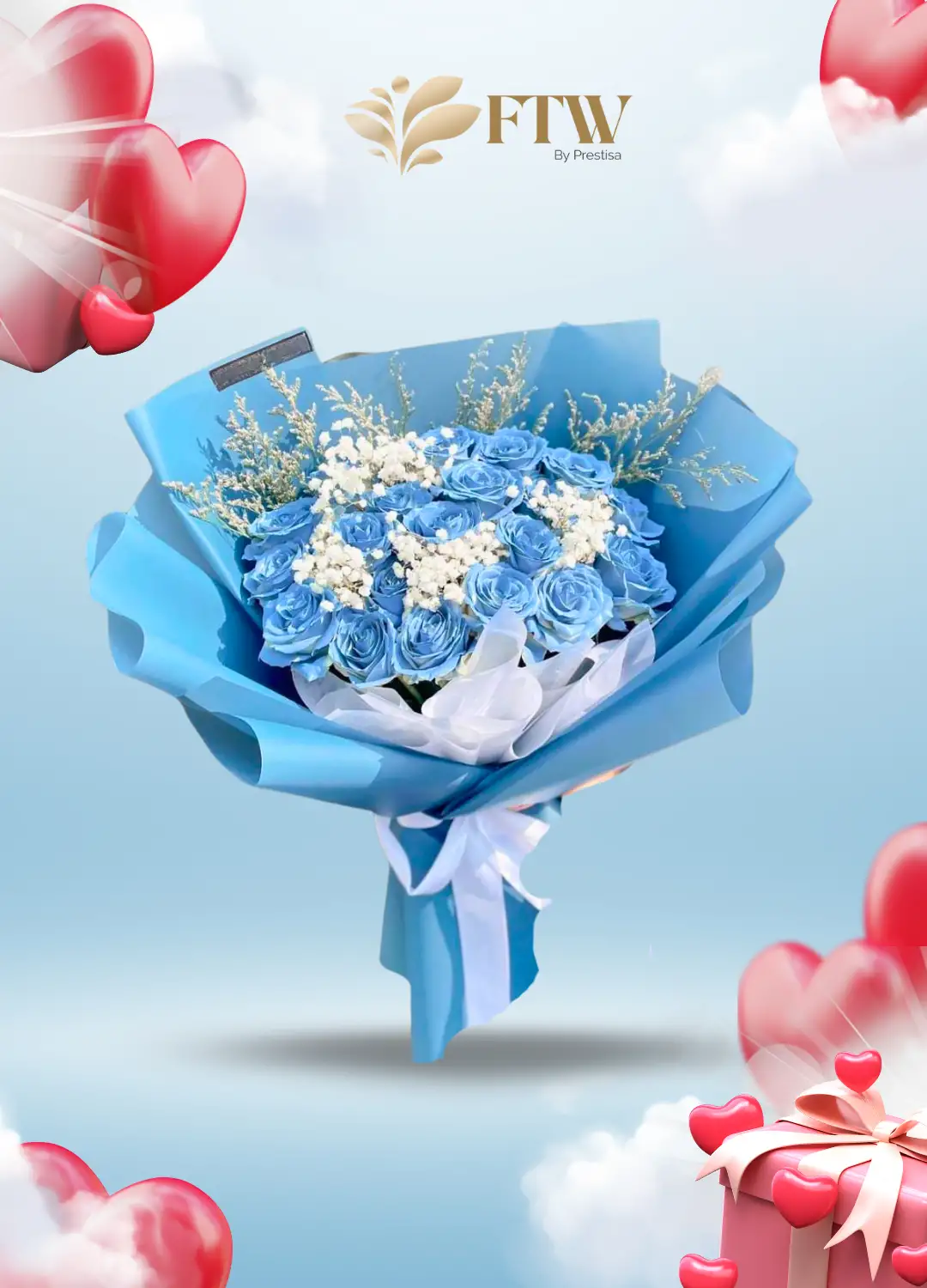 Karangan Bunga Bouquet - Valentine - Parselia - Indonesia - 014